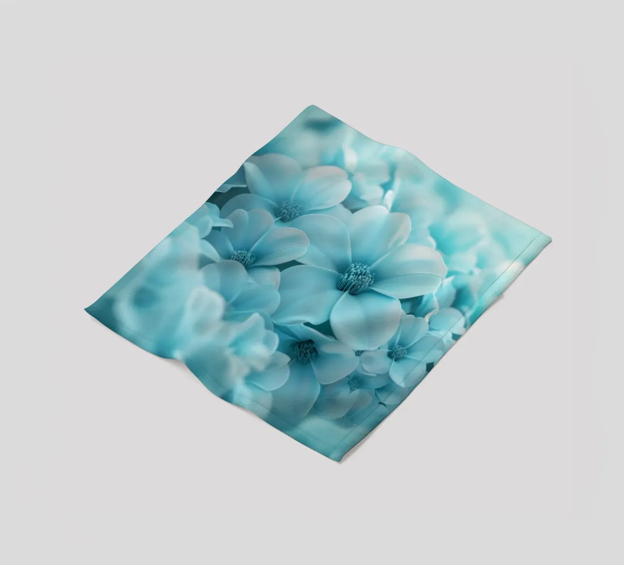 Fiori blu coperta in pile da Imagine