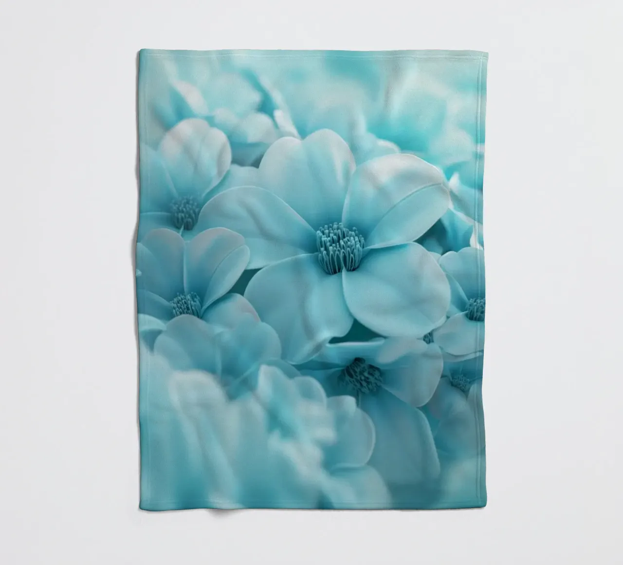 Fiori blu coperta in pile da Imagine