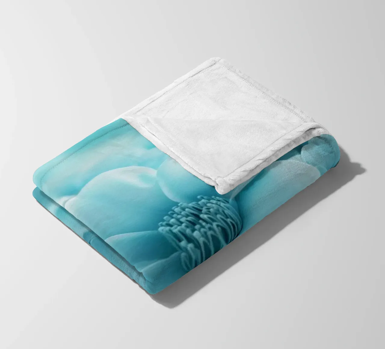 Fiori blu coperta in pile da Imagine