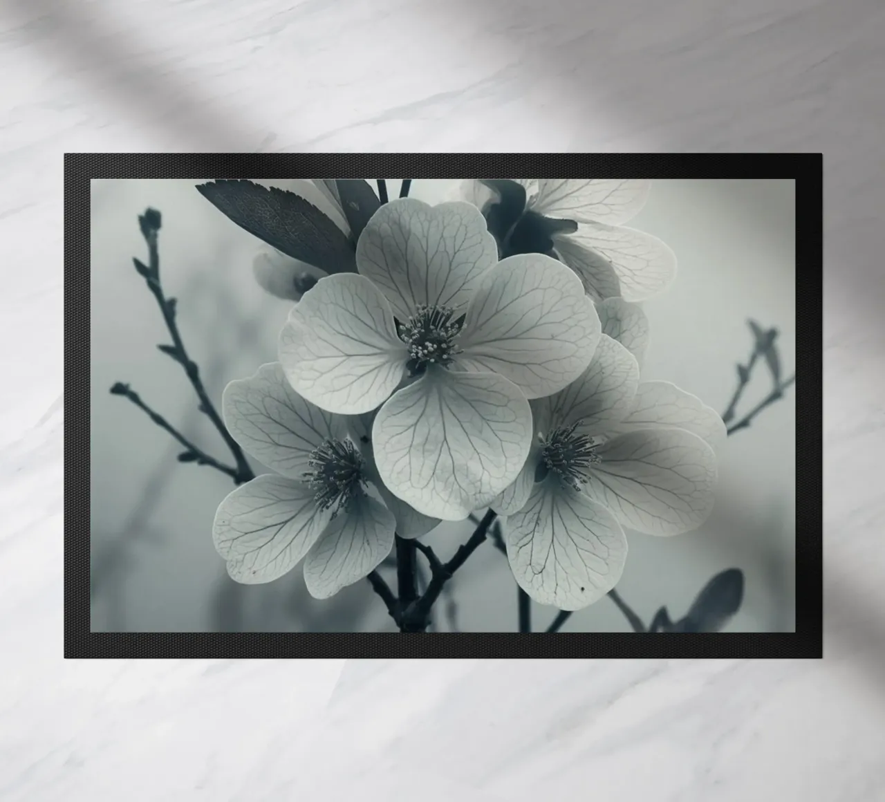 Fiore in tonalità di grigio zerbino da Imagine