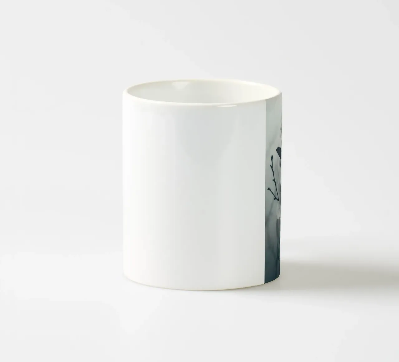 Fiore in tonalità di grigio tazza in ceramica da Imagine