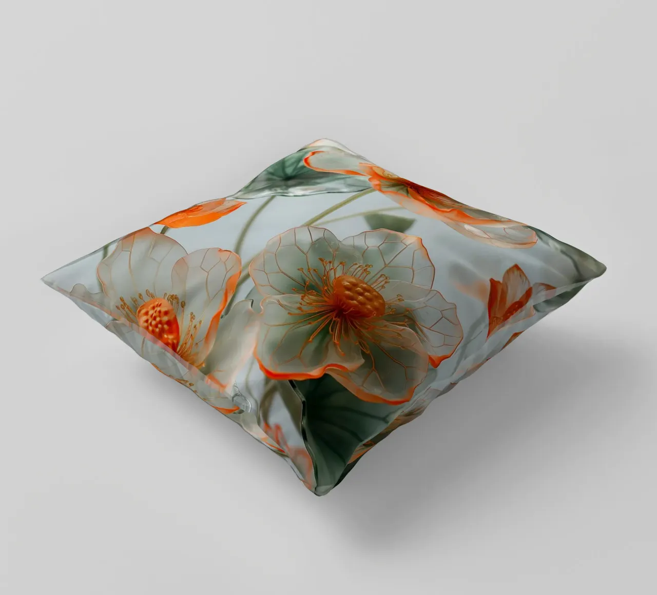 Transparente Blumen Kissen von Imagine