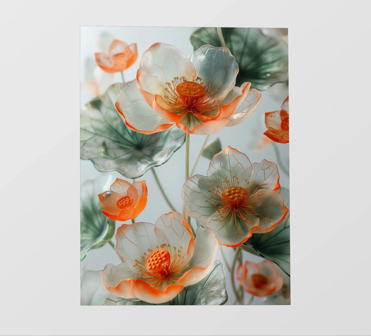 Fiori trasparenti telo in pvc da Imagine
