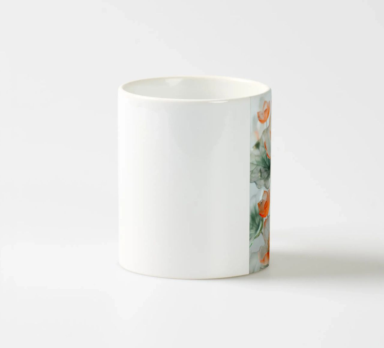 Fiori trasparenti tazza in ceramica da Imagine