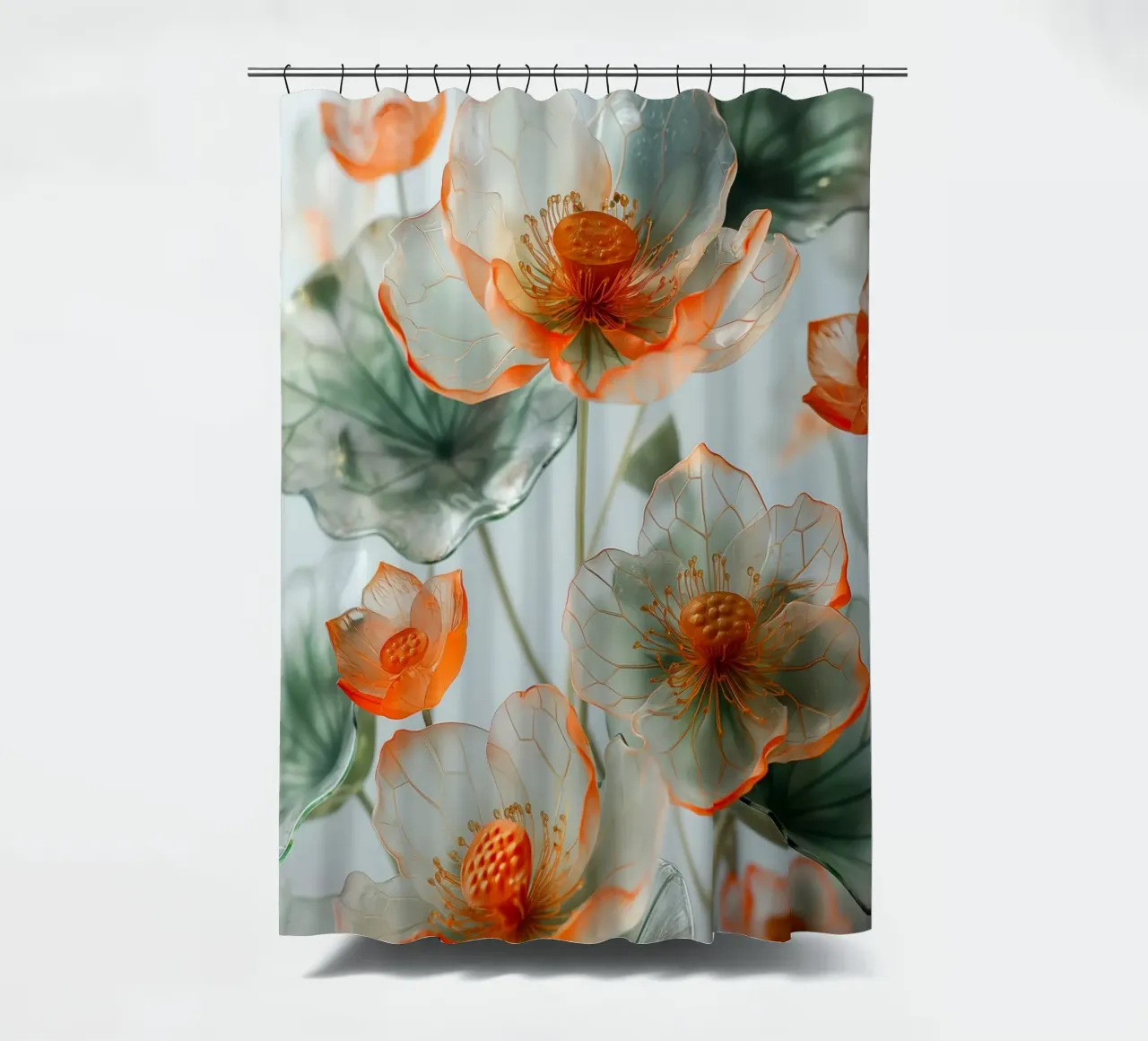 Fiori trasparenti tenda da doccia da Imagine