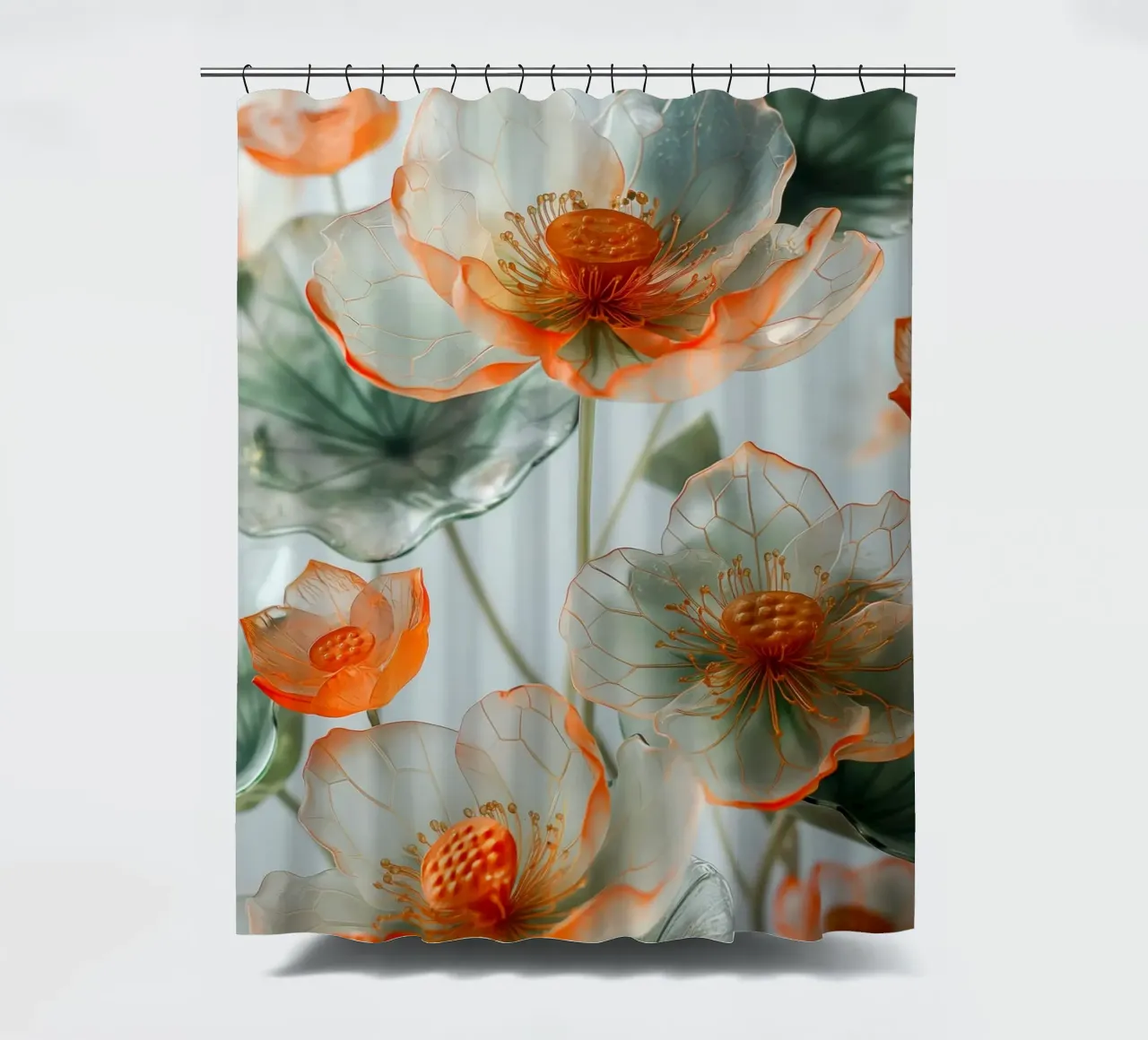 Fiori trasparenti tenda da doccia da Imagine