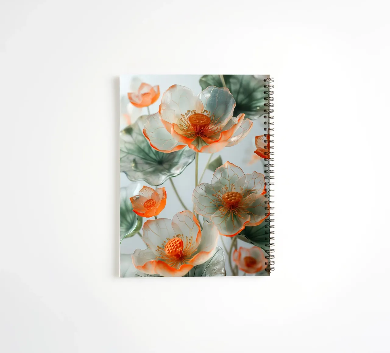 Fiori trasparenti diario ad anelli da Imagine