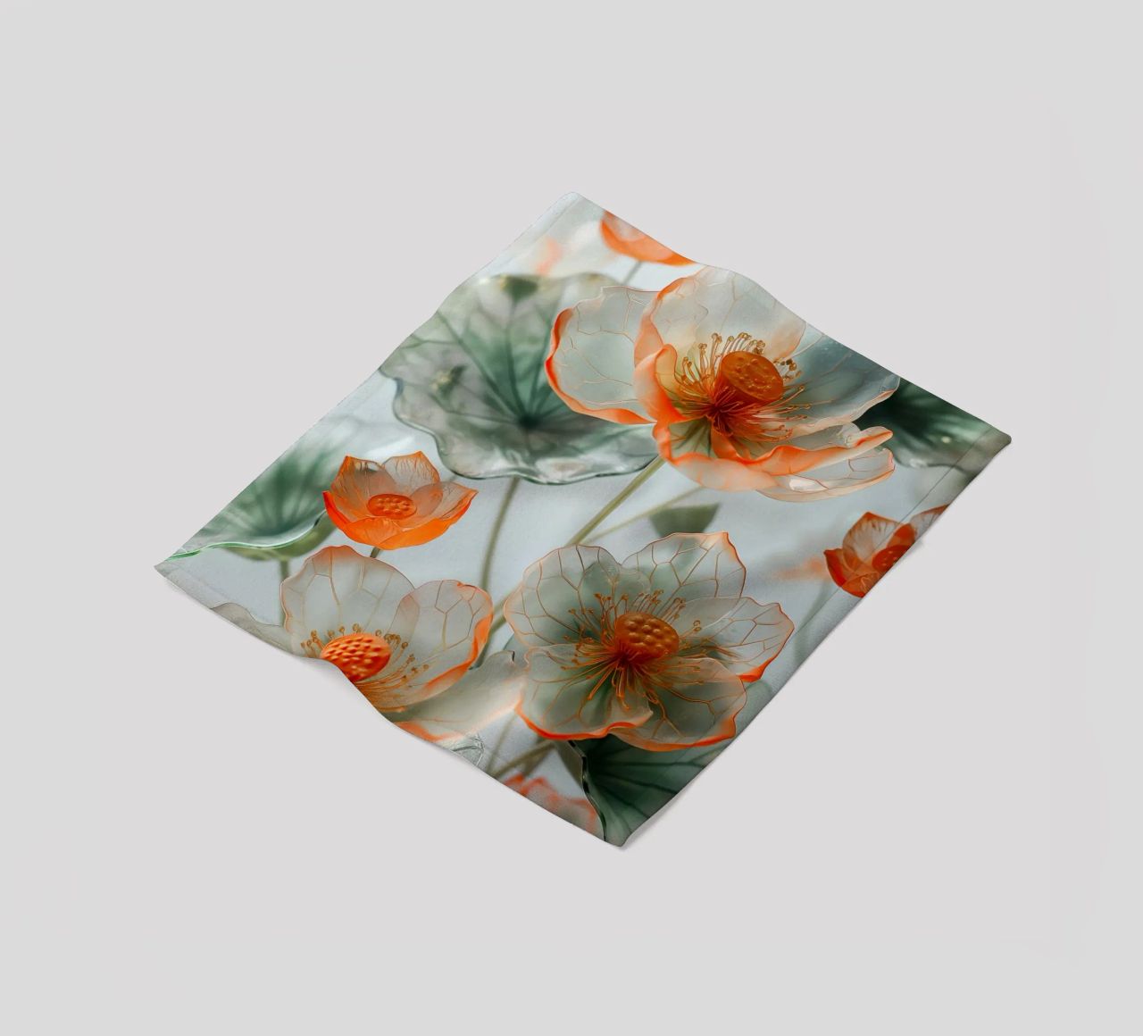 Fiori trasparenti coperta in pile da Imagine