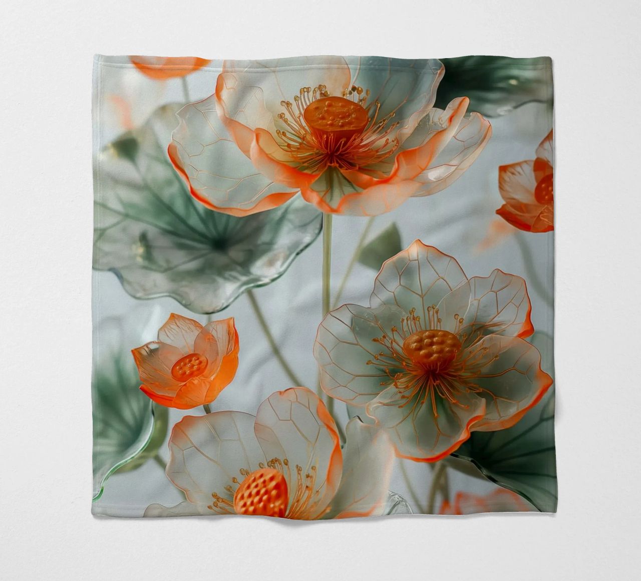 Fiori trasparenti coperta in pile da Imagine
