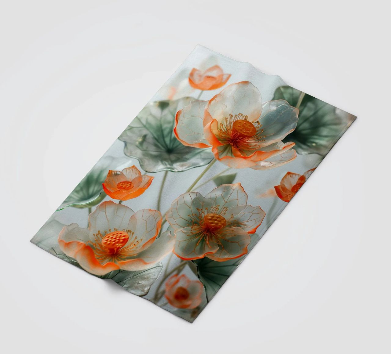 Fiori trasparenti coperta in pile da Imagine