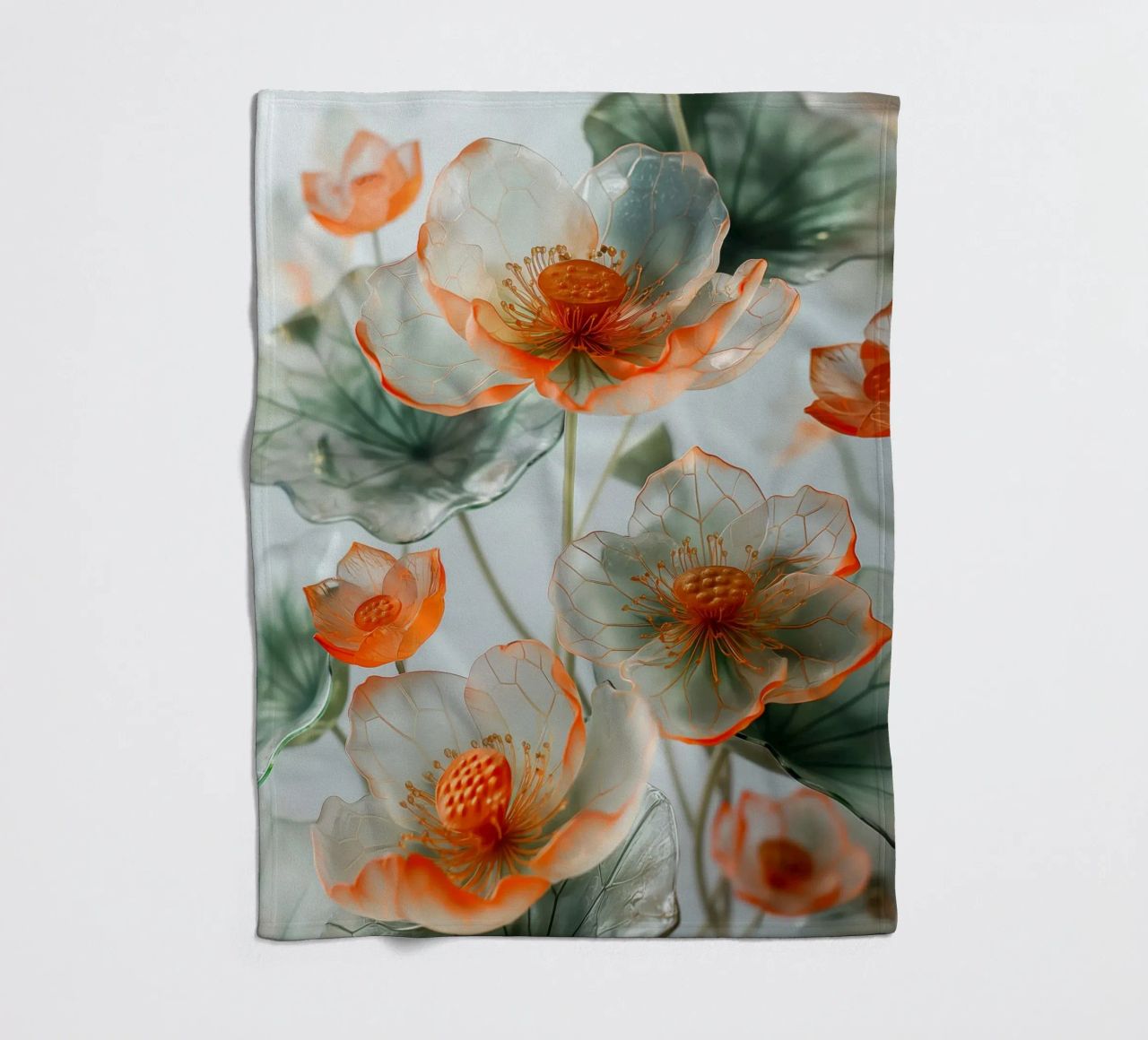 Fiori trasparenti coperta in pile da Imagine