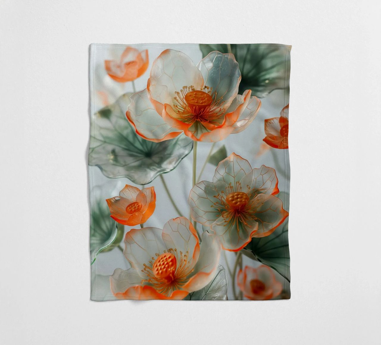 Fiori trasparenti coperta in pile da Imagine