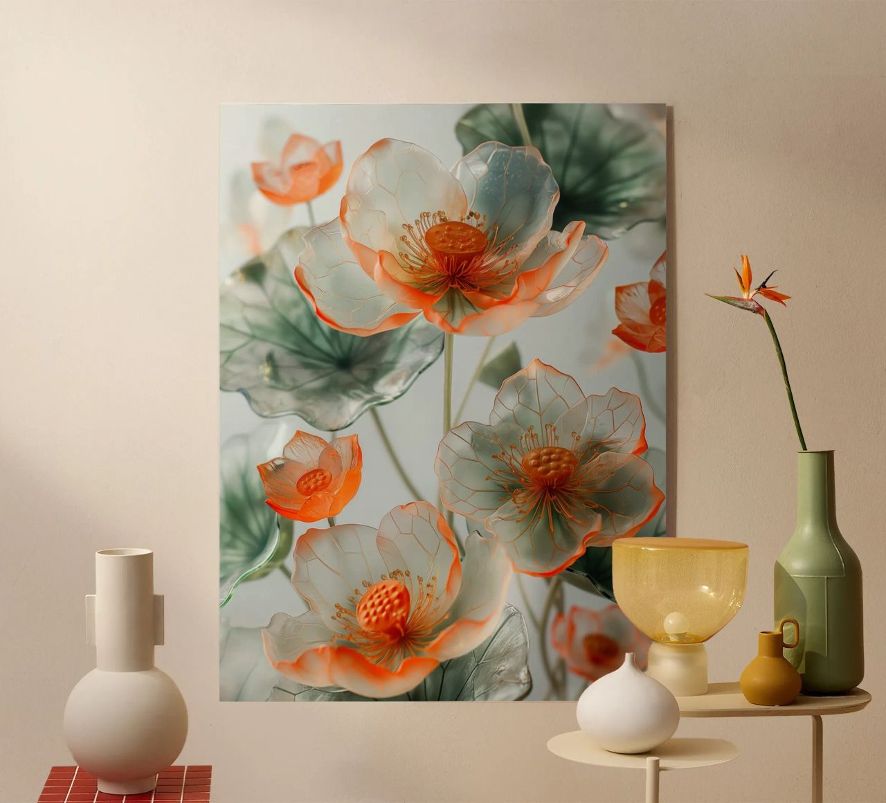 Fiori trasparenti plexiglass da Imagine