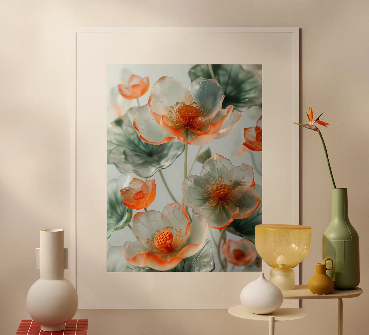 Fiori trasparenti carta hahnemühle da Imagine