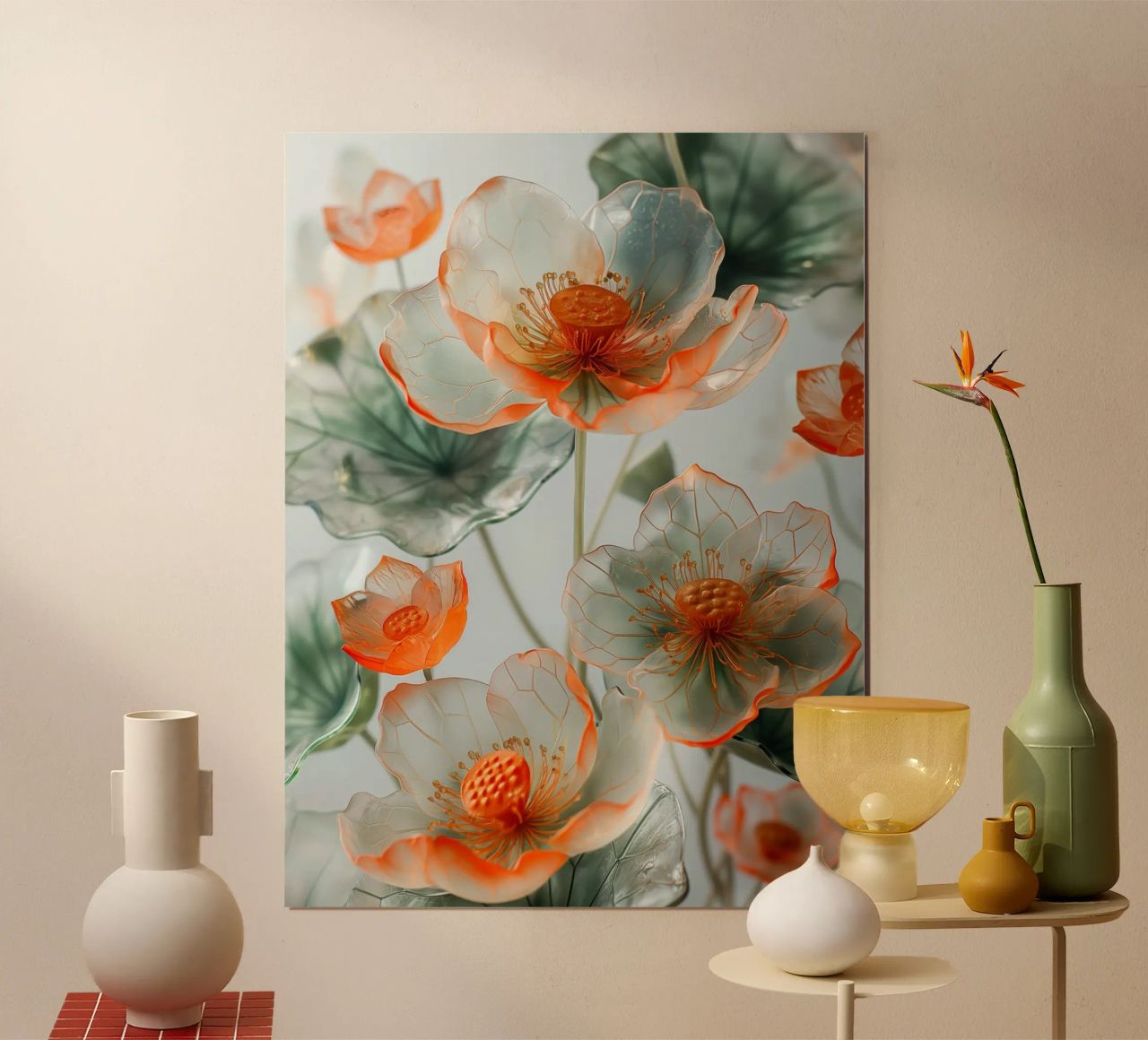 Fiori trasparenti carta hahnemühle da Imagine