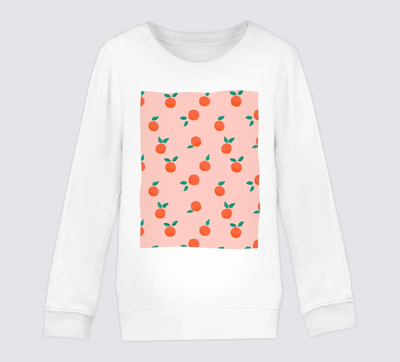Fresh Summer Orange Fruit Pattern felpa bambino da showmemars