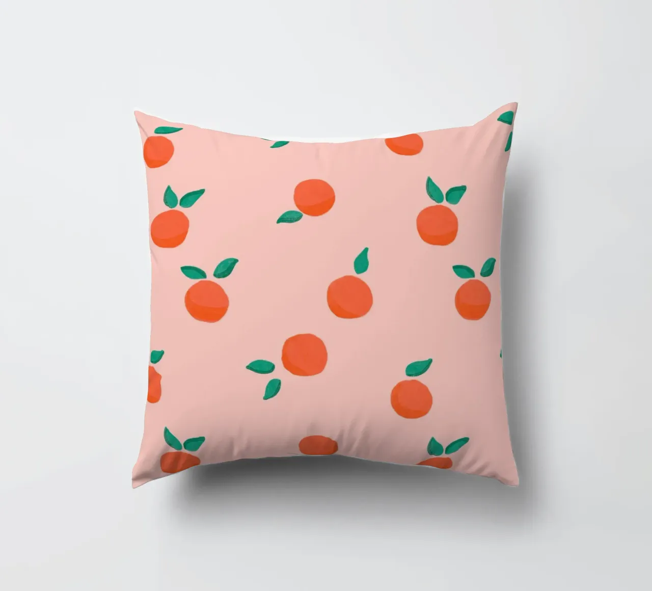 Fresh Summer Orange Fruit Pattern cuscino da showmemars