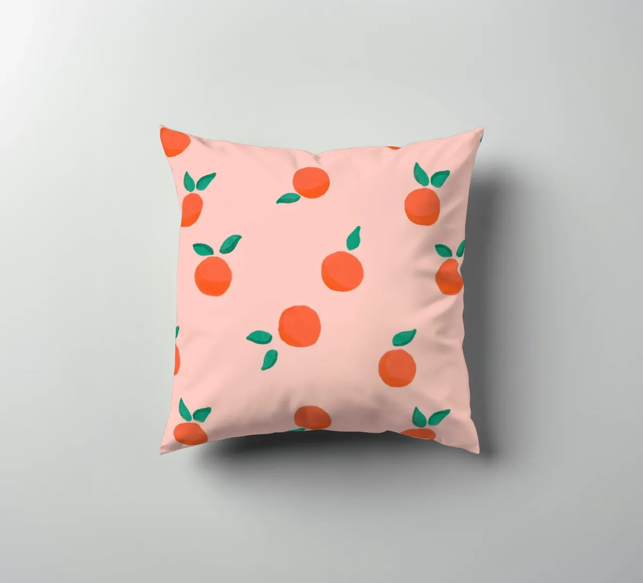 Fresh Summer Orange Fruit Pattern cuscino da showmemars