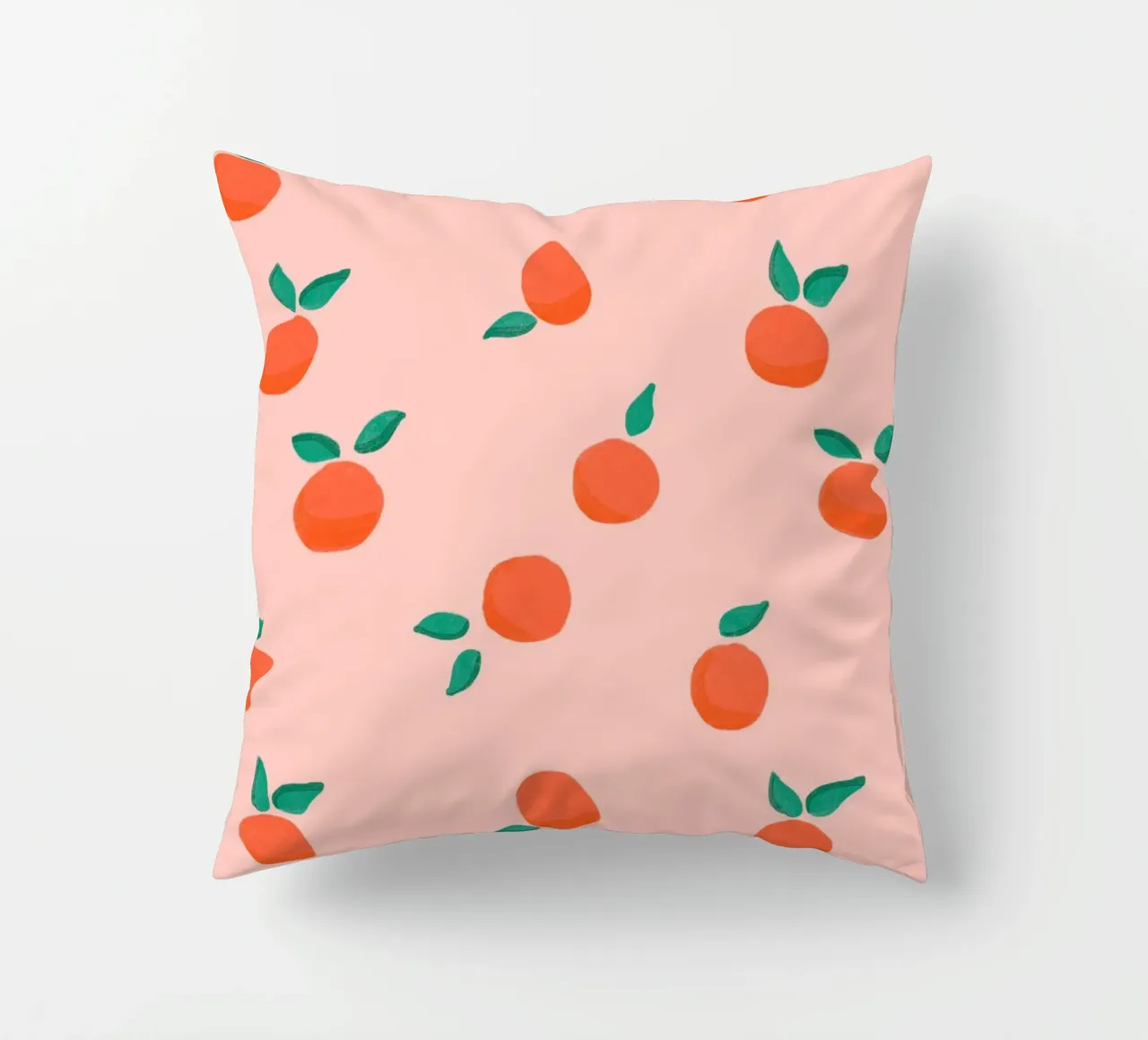 Fresh Summer Orange Fruit Pattern cuscino da showmemars