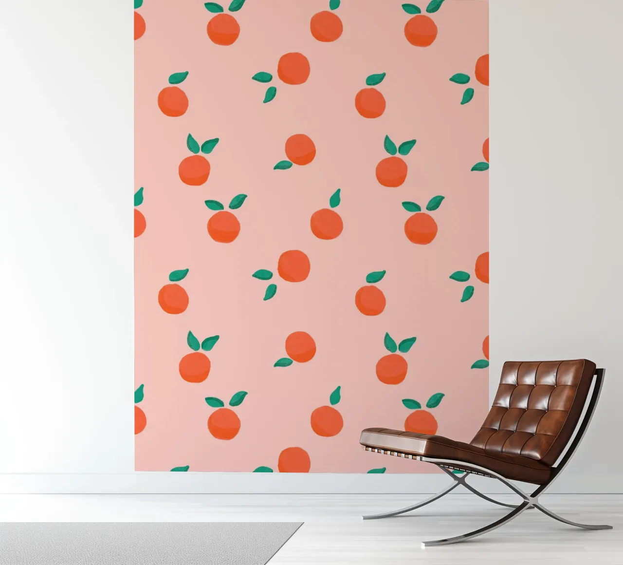 Fresh Summer Orange Fruit Pattern photo wallpaper by showmemars