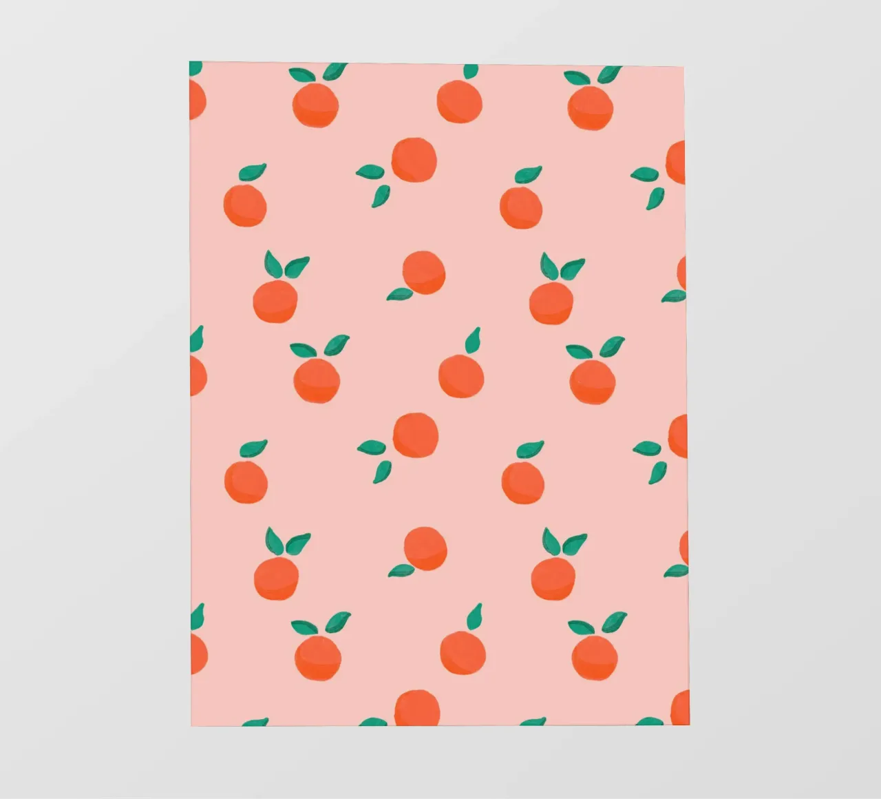 Fresh Summer Orange Fruit Pattern photo wallpaper by showmemars