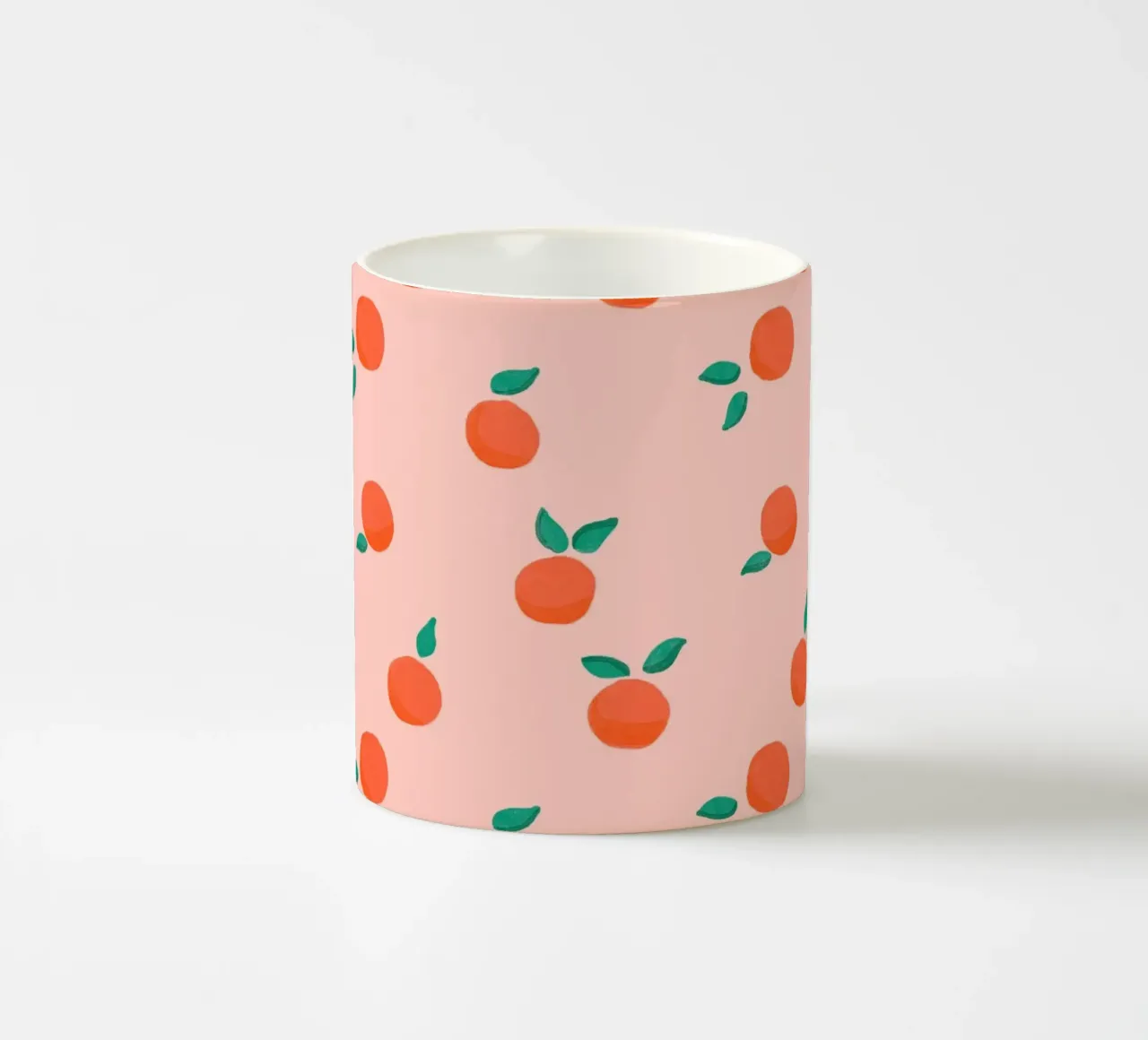 Fresh Summer Orange Fruit Pattern tazza in ceramica da showmemars