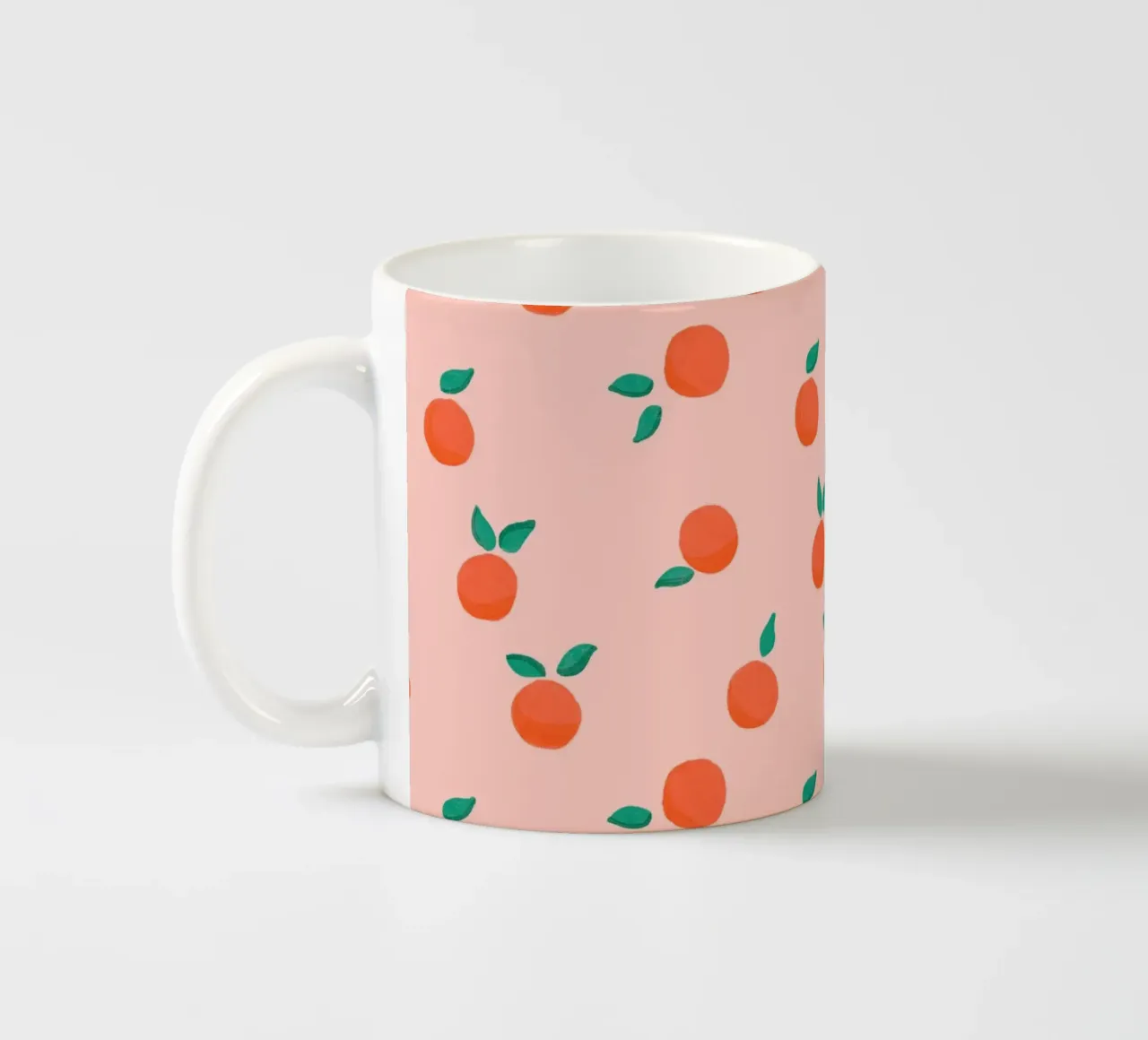 Fresh Summer Orange Fruit Pattern tazza in ceramica da showmemars