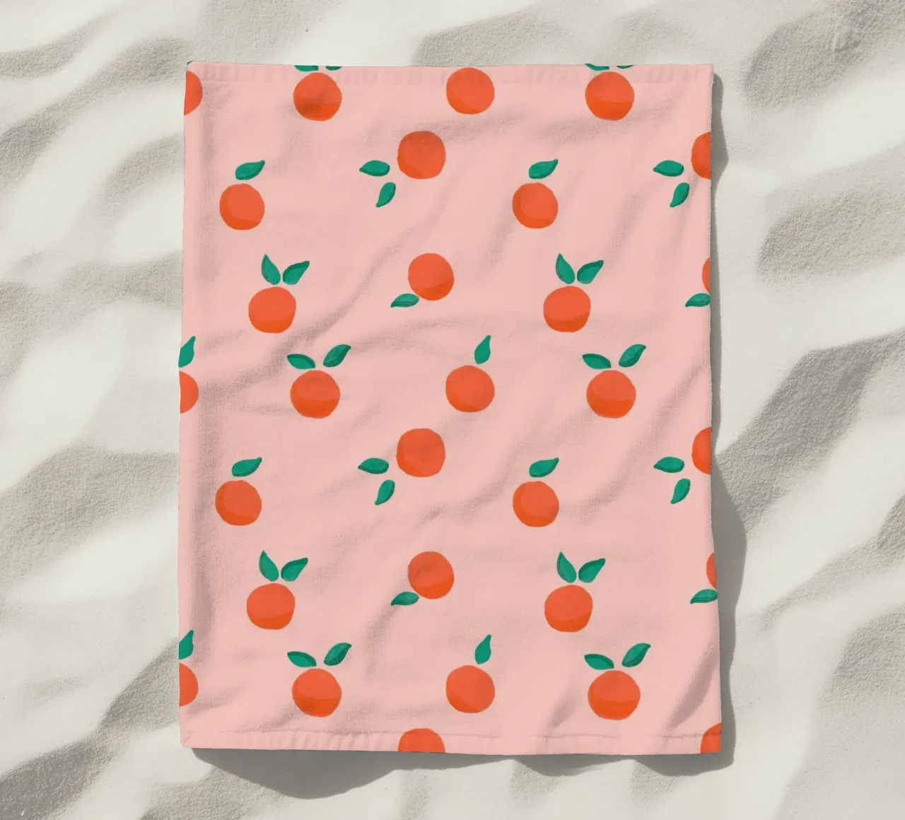 Fresh Summer Orange Fruit Pattern telo mare da showmemars