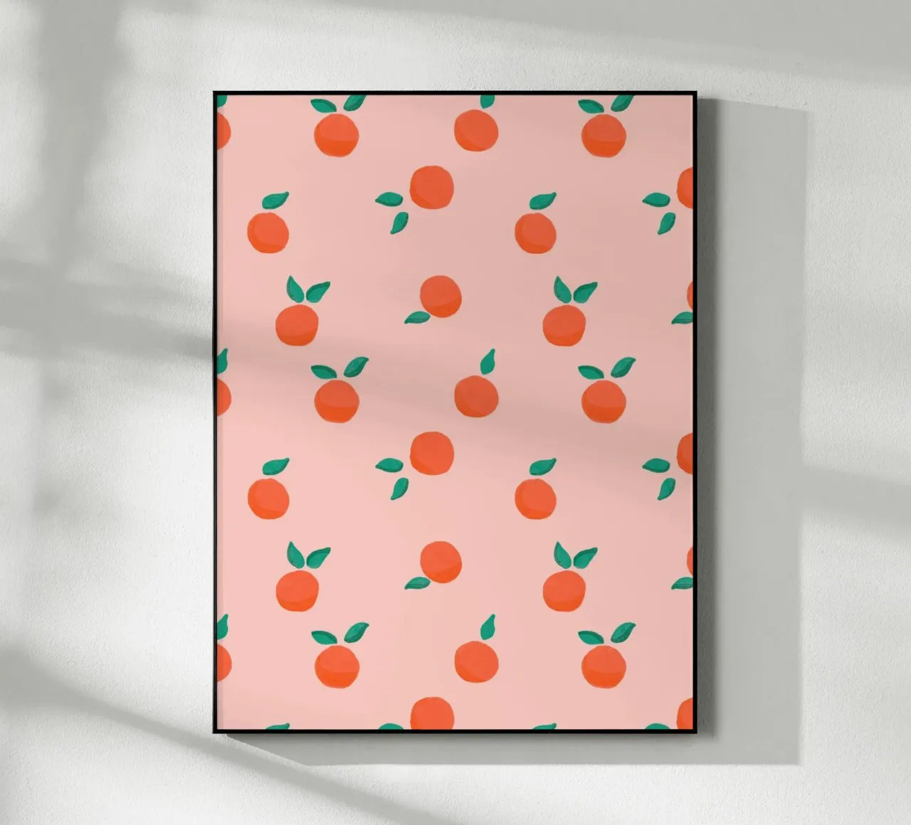 Fresh Summer Orange Fruit Pattern acryl van showmemars