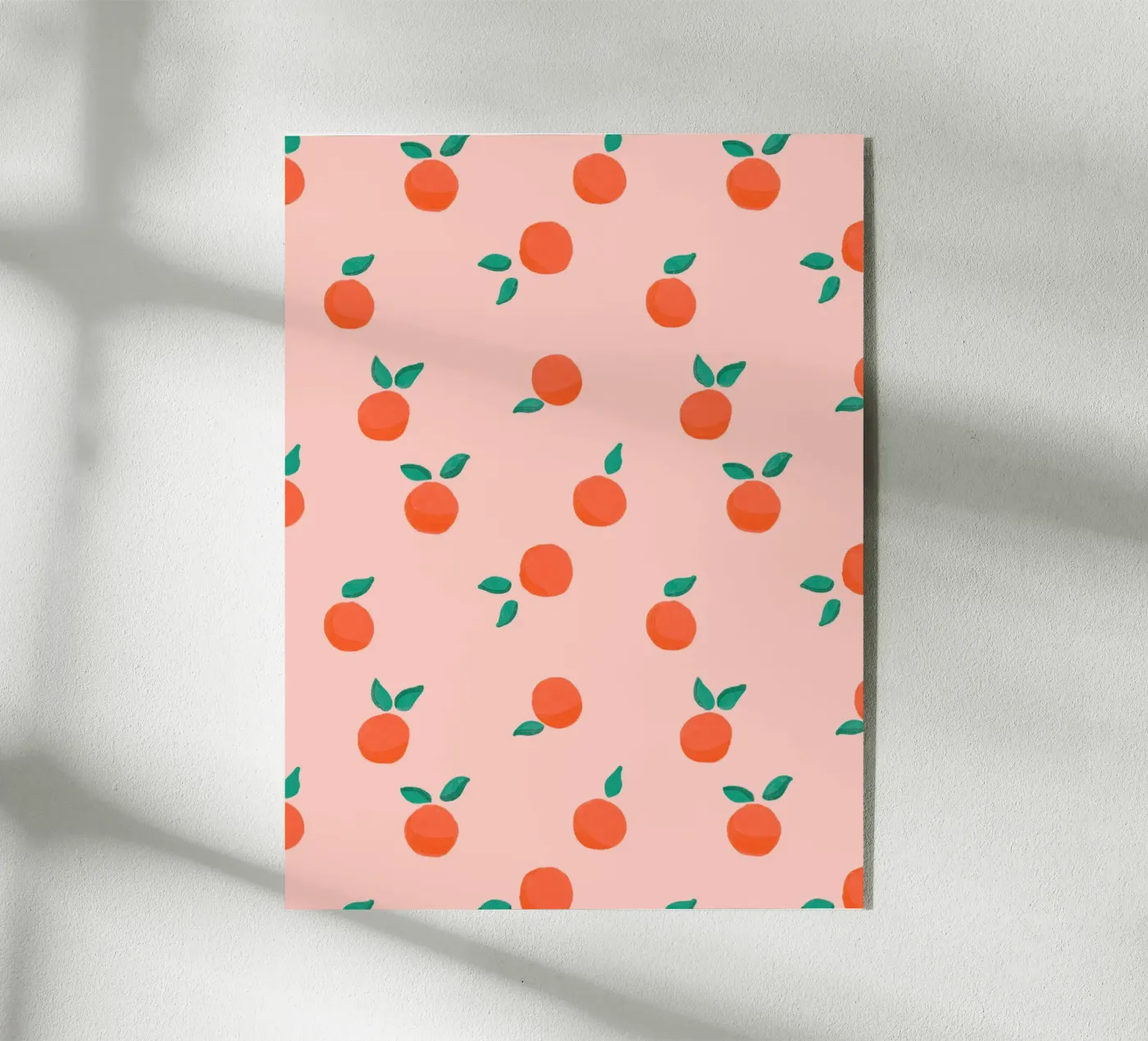Fresh Summer Orange Fruit Pattern Acryl-Glas von showmemars