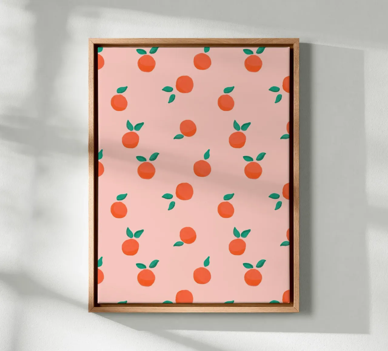Fresh Summer Orange Fruit Pattern canvas by showmemars