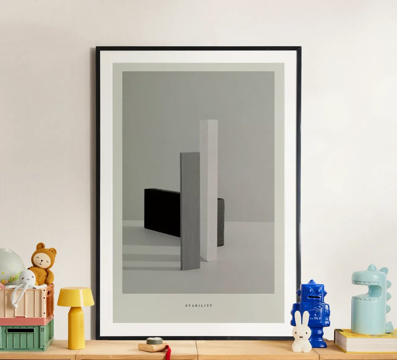 Stability poster con telaio in legno da Graphite