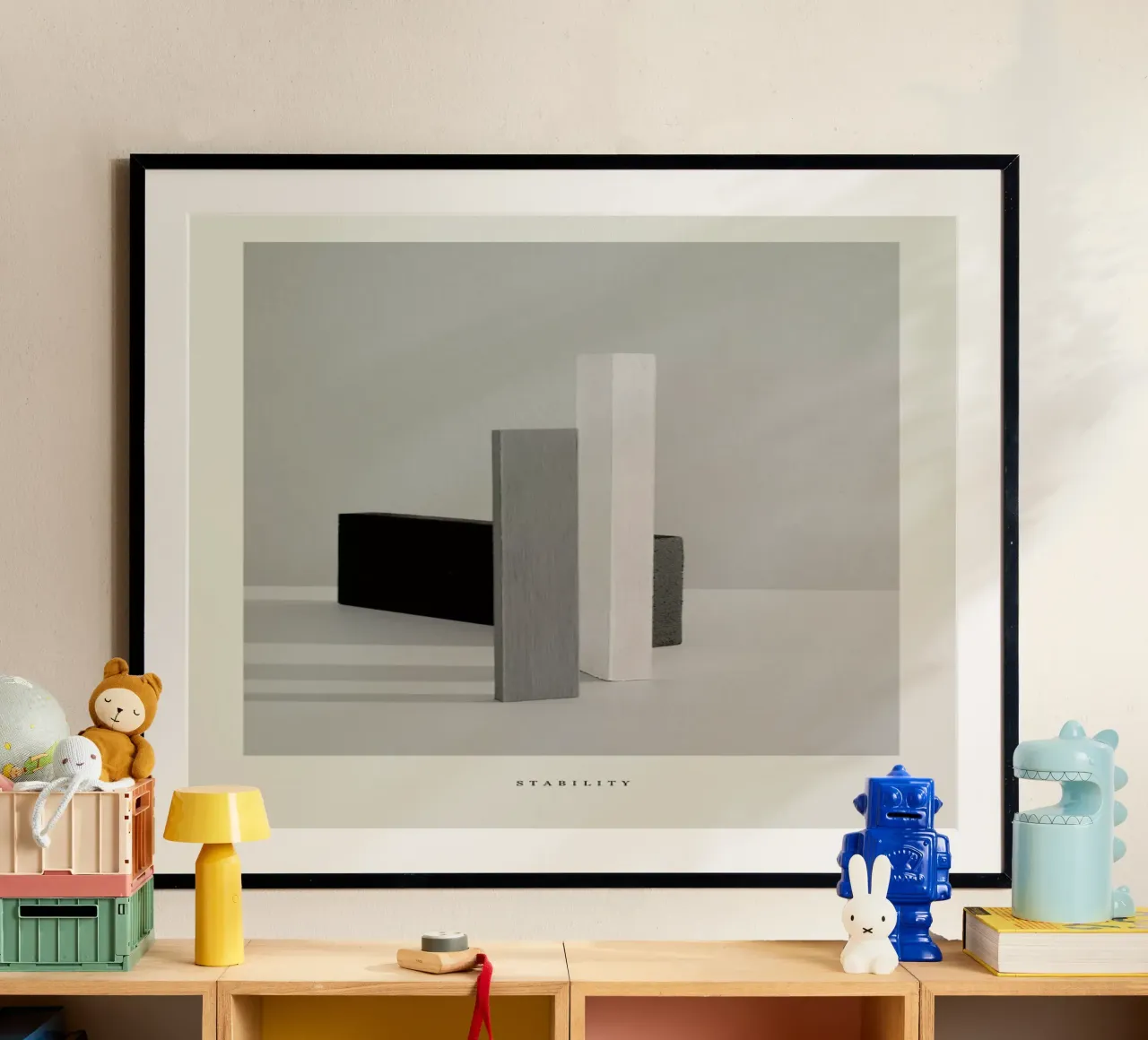 Stability poster con telaio in legno da Graphite