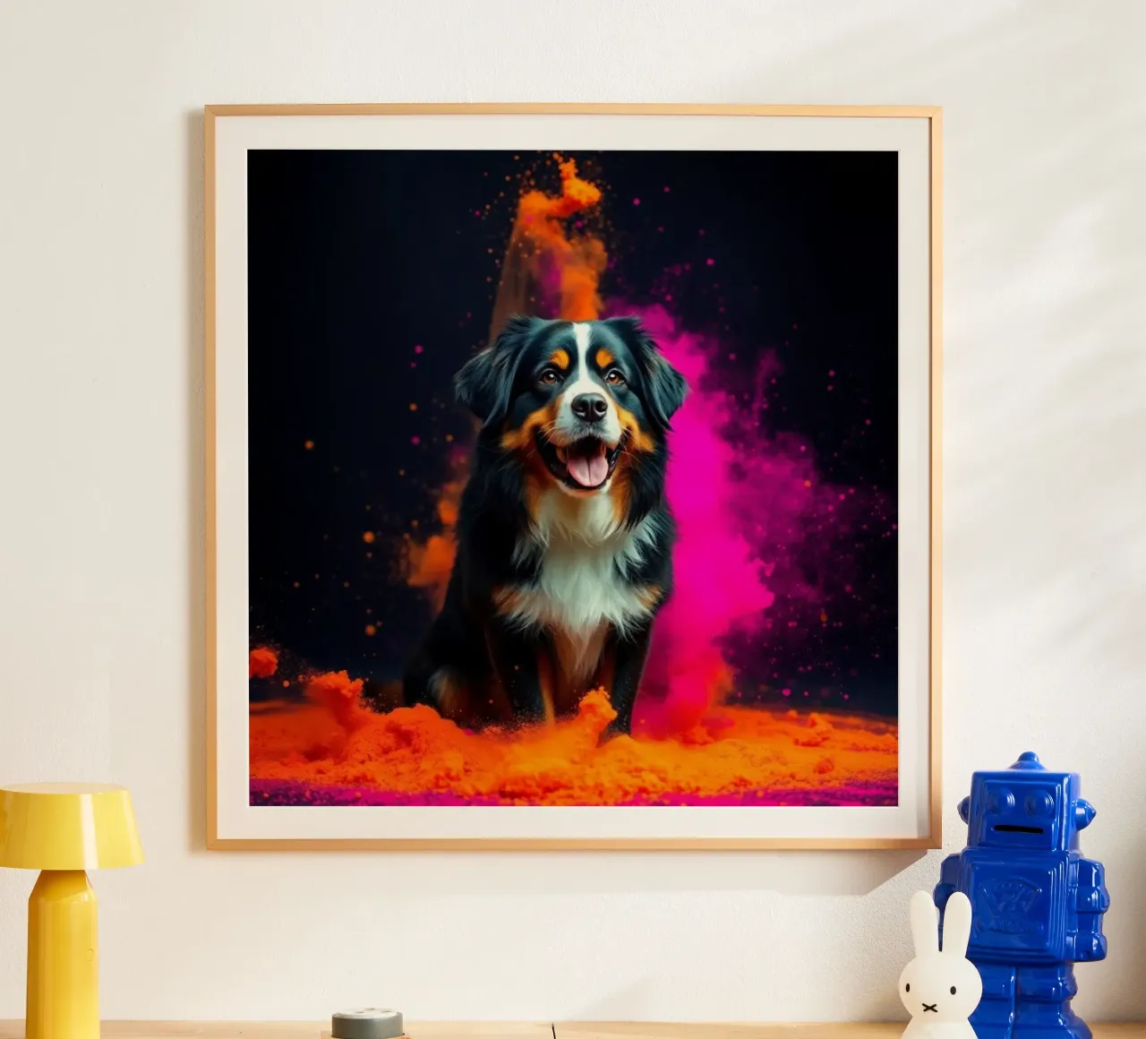 The colorful Bernese Mountain Dog #134 hahnemühle by Yumis.Beargang.and.Me