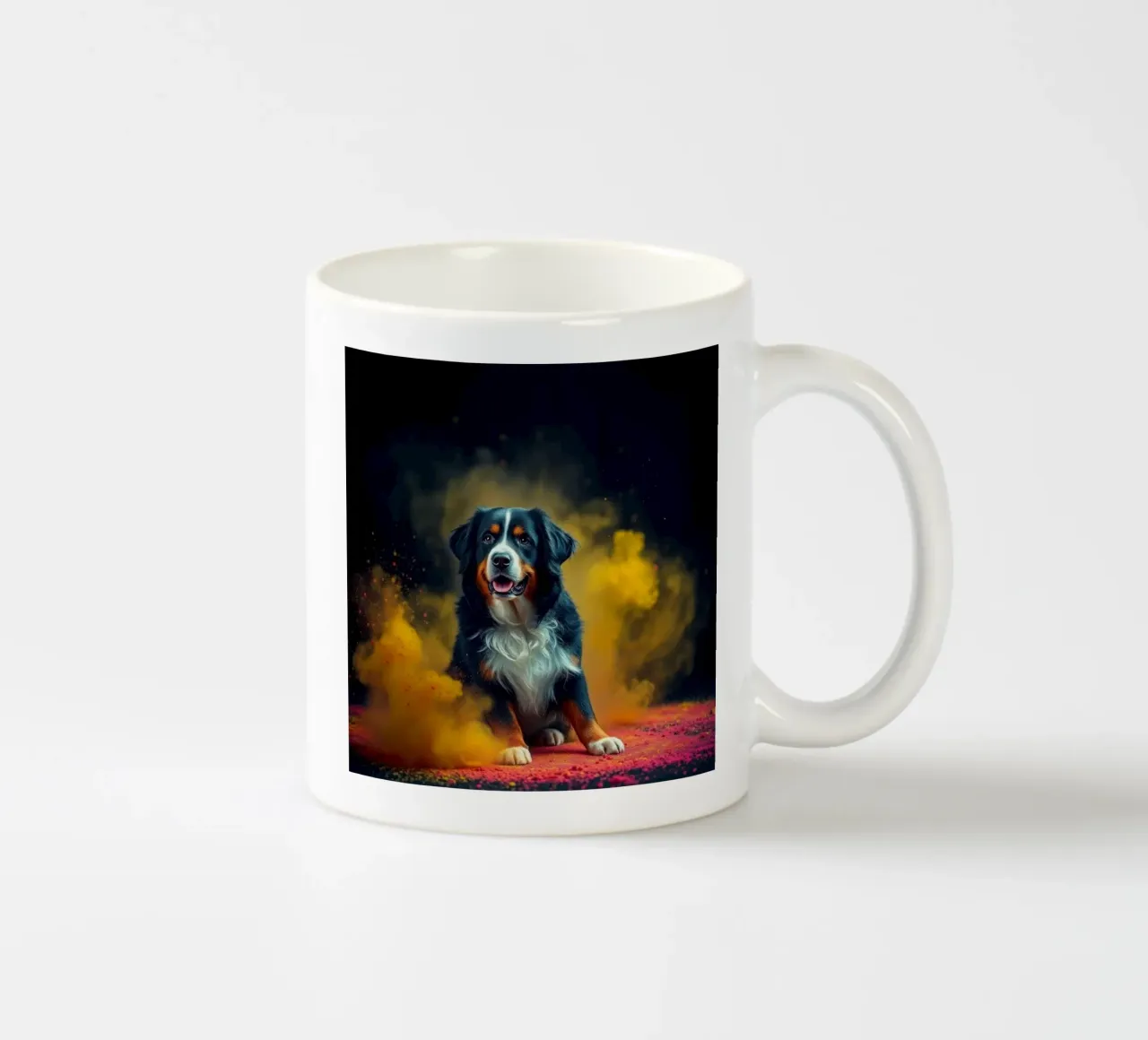 Le bouvier bernois coloré #135 mug en céramique de Yumis.Beargang.and.Me
