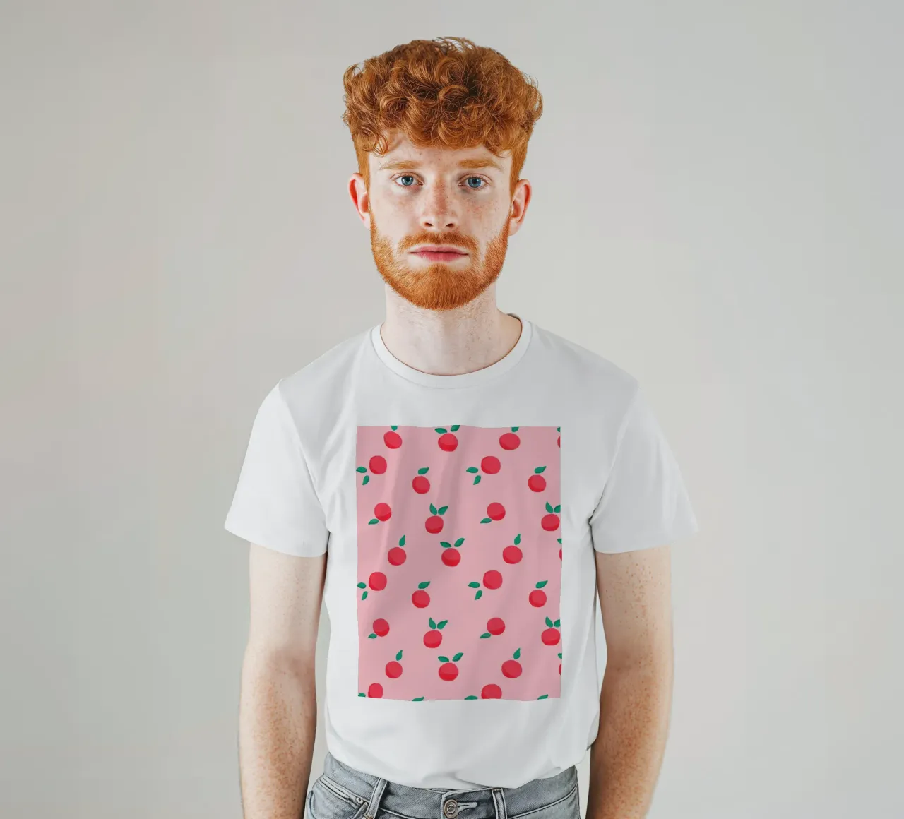 Fresh Summer Peach Fruit Pattern t-shirt da showmemars