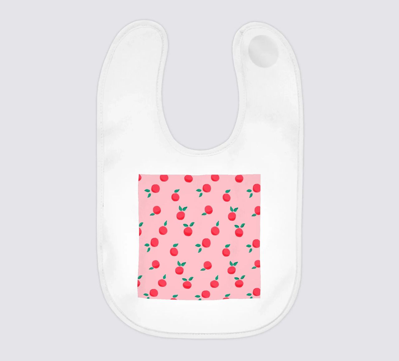 Fresh Summer Peach Fruit Pattern bavaglino da showmemars
