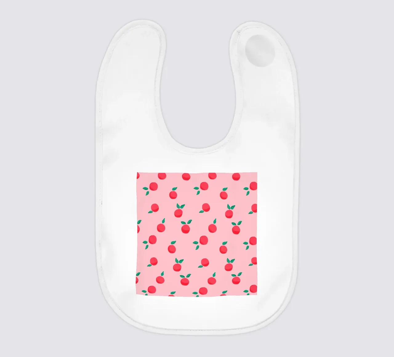 Fresh Summer Peach Fruit Pattern bavaglino da showmemars
