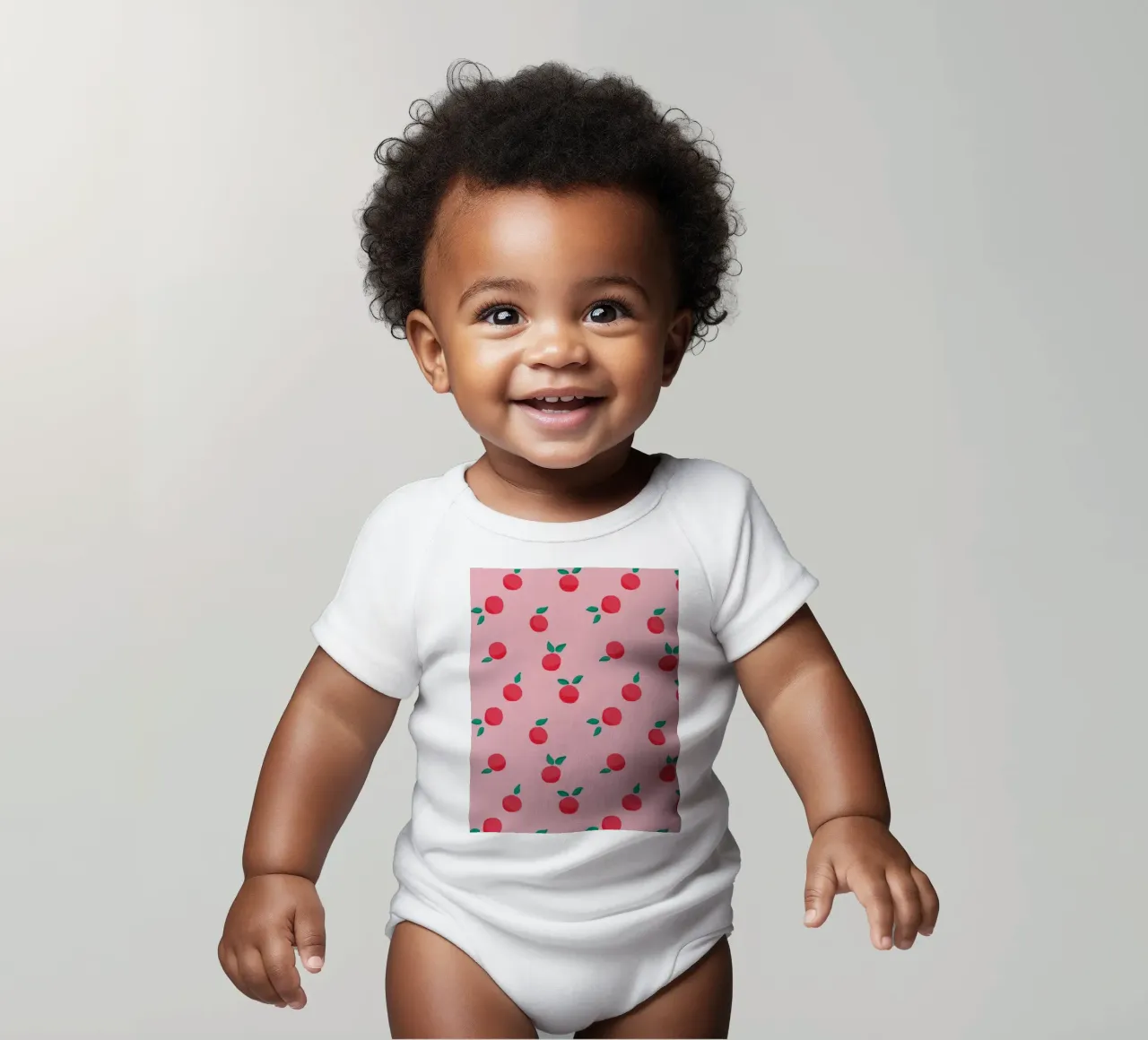 Fresh Summer Peach Fruit Pattern body neonato maniche corte da showmemars