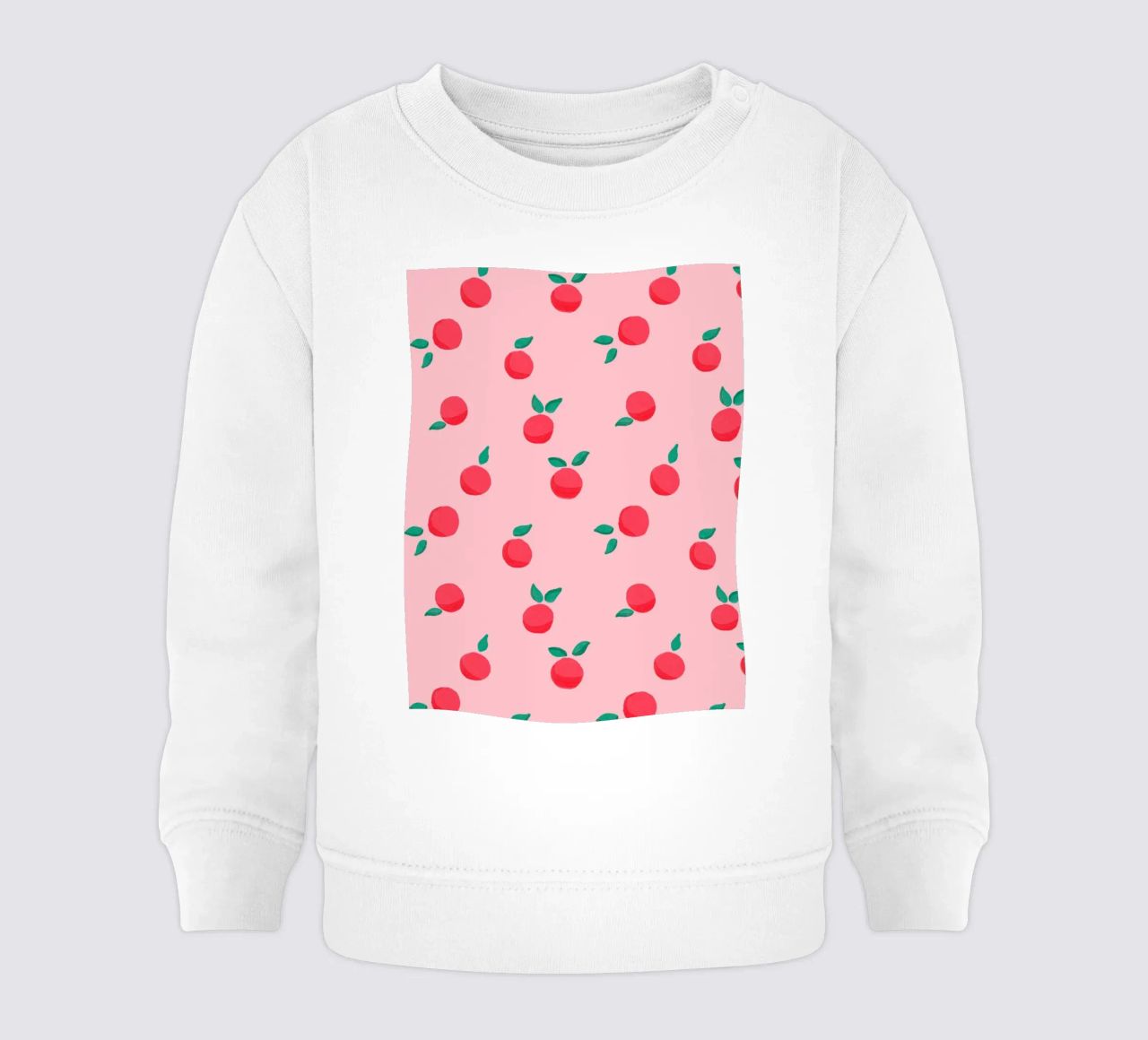 Fresh Summer Peach Fruit Pattern felpa neonato da showmemars