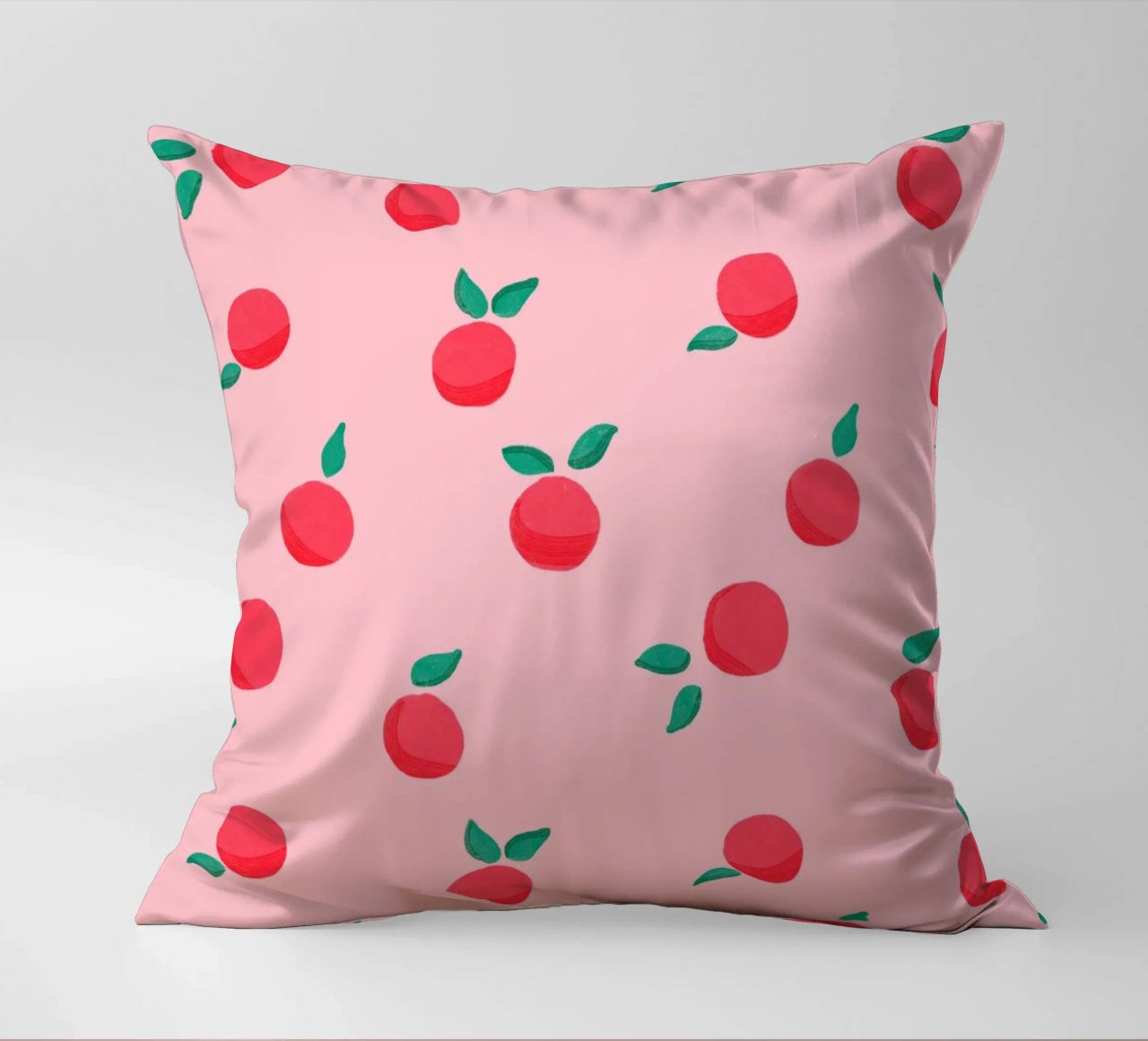 Fresh Summer Peach Fruit Pattern cuscino da showmemars