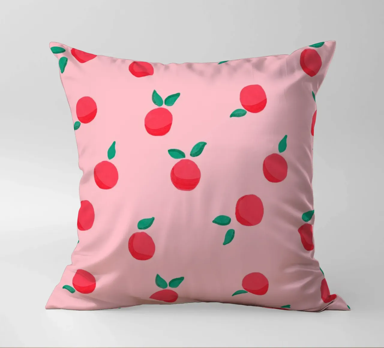 Fresh Summer Peach Fruit Pattern cuscino da showmemars