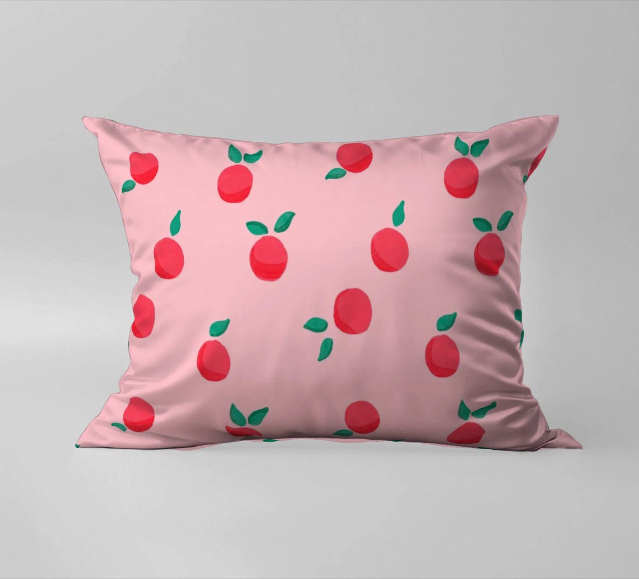 Fresh Summer Peach Fruit Pattern cuscino da showmemars