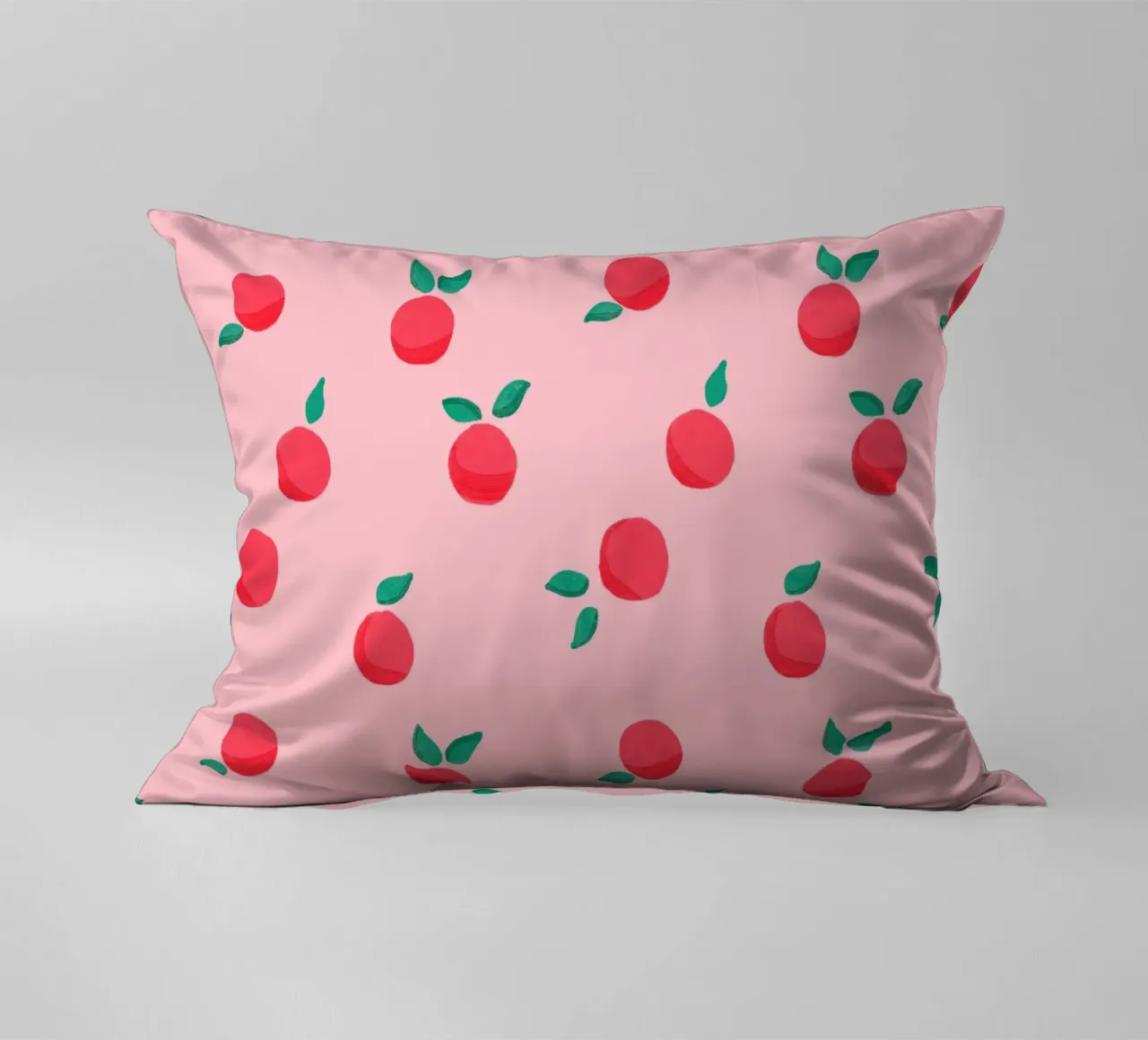 Fresh Summer Peach Fruit Pattern cuscino da showmemars