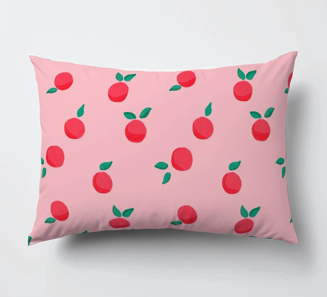 Fresh Summer Peach Fruit Pattern cuscino da showmemars