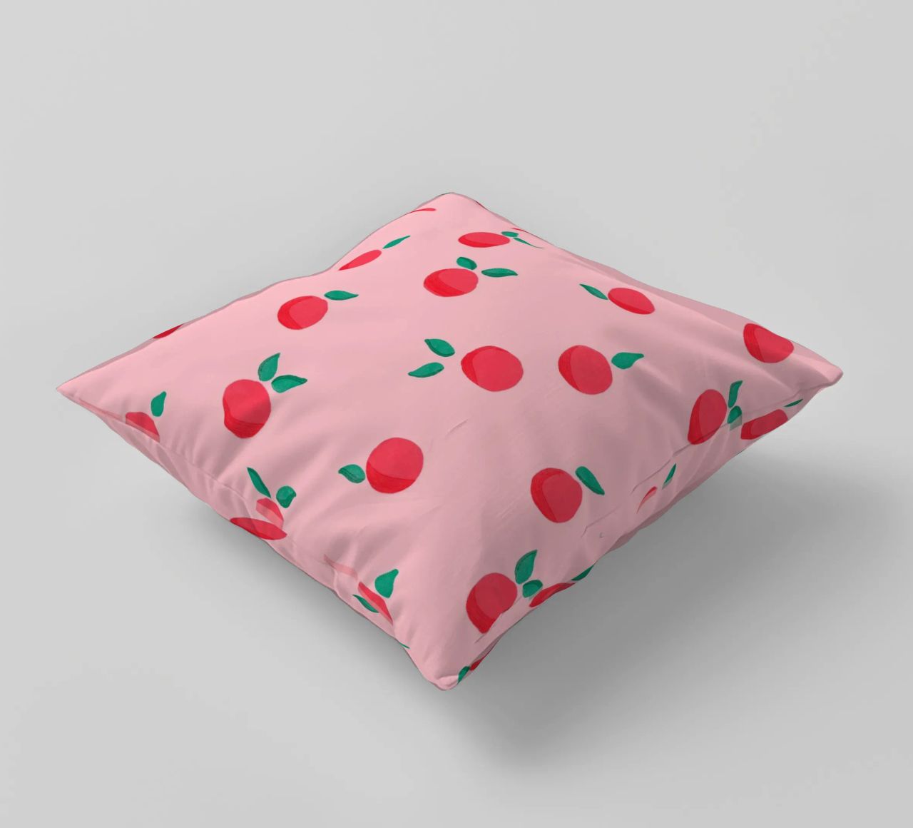 Fresh Summer Peach Fruit Pattern cuscino da showmemars