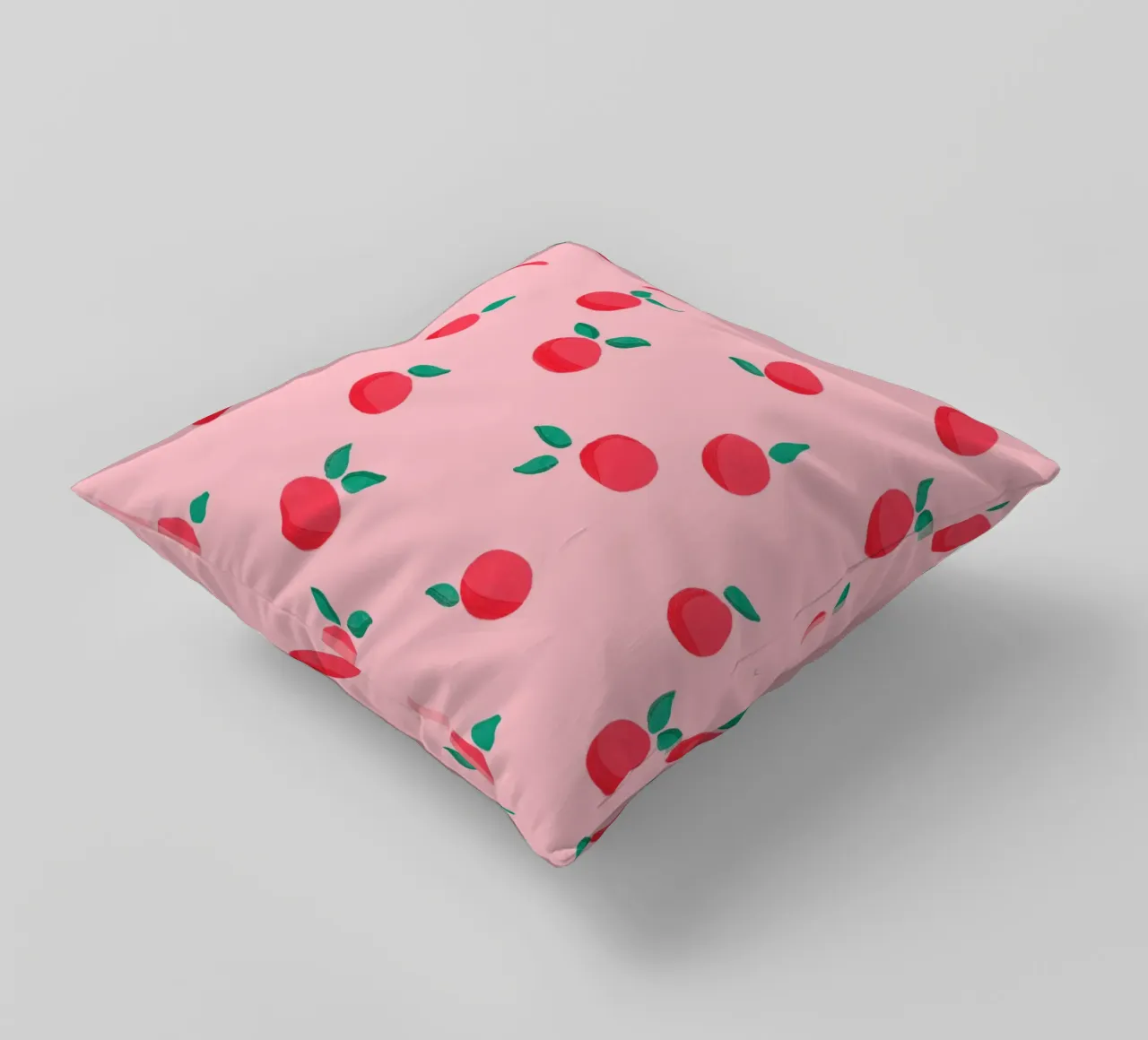 Fresh Summer Peach Fruit Pattern cuscino da showmemars