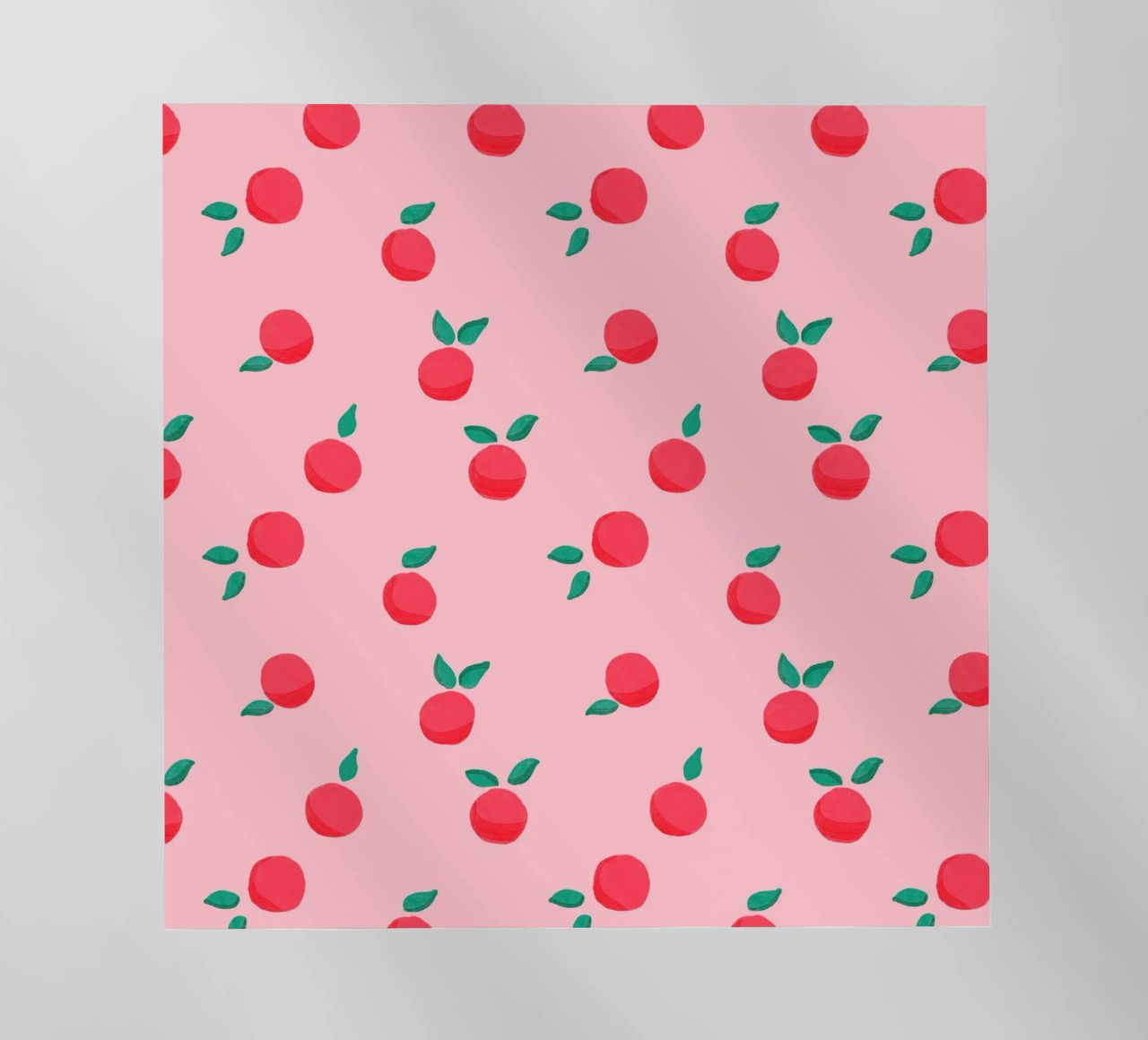 Fresh Summer Peach Fruit Pattern pellicola backlit da showmemars