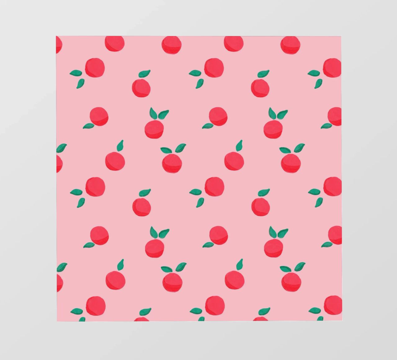 Fresh Summer Peach Fruit Pattern pellicola backlit da showmemars