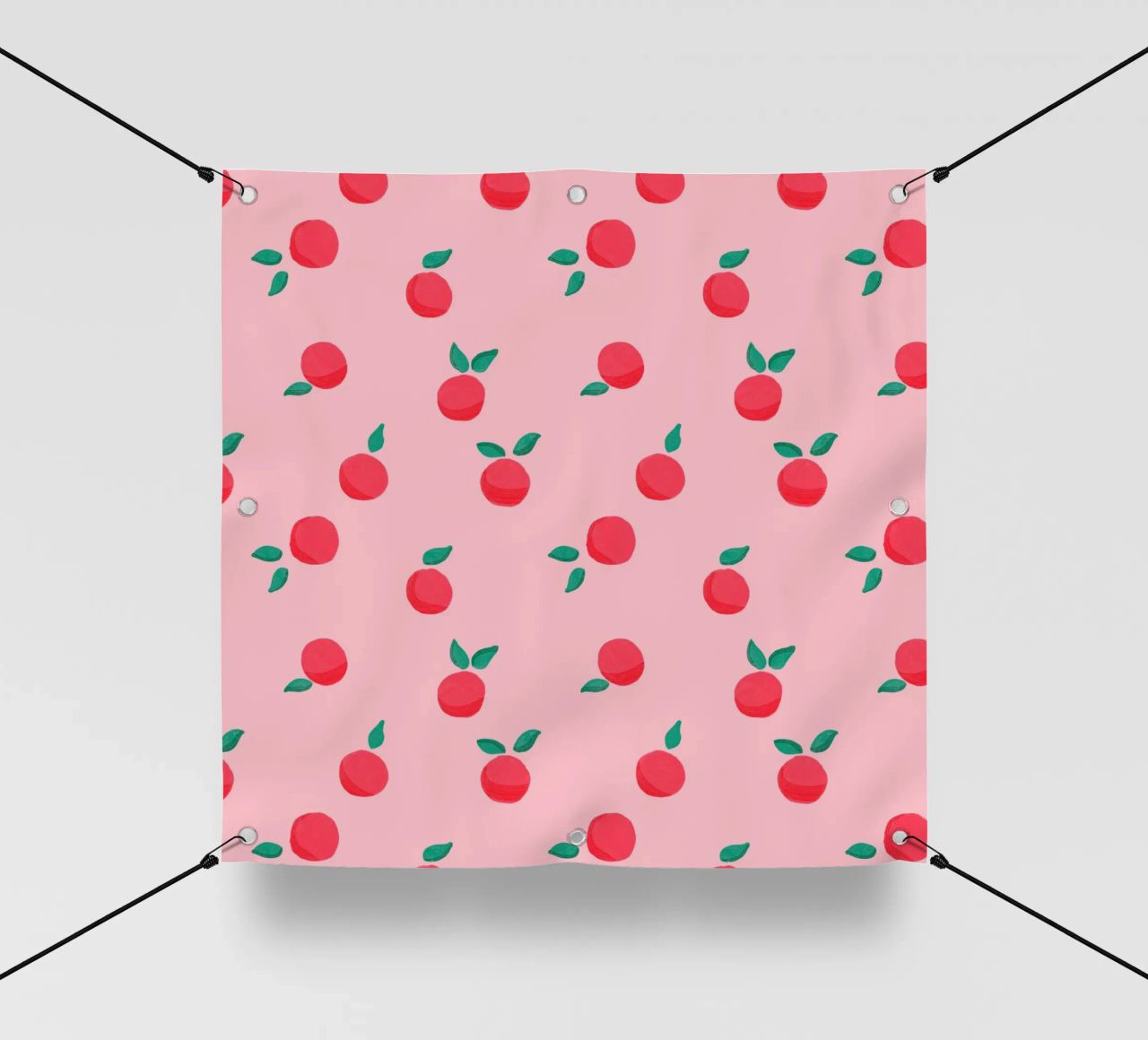 Fresh Summer Peach Fruit Pattern telo in pvc da showmemars